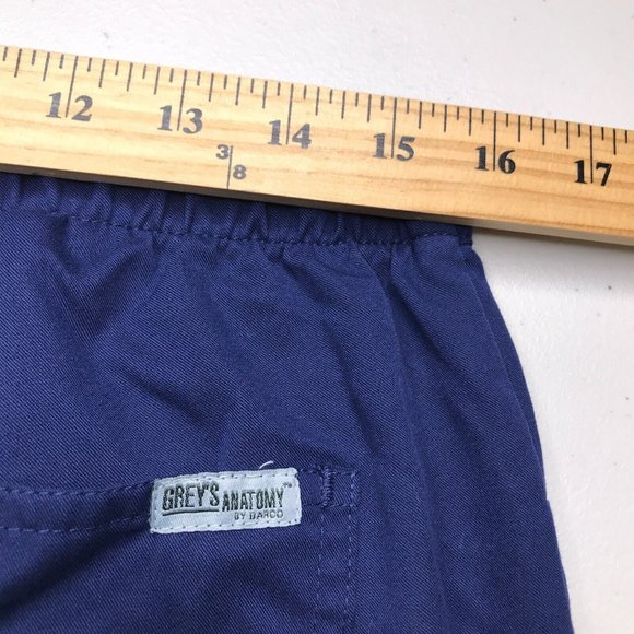 Barco Greys Anatomy Womens Scrub Pants Medium Blue Pull On Bottoms Pockets - Picture 5 of 12